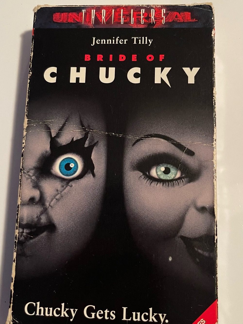 Bride of Chucky VHS 1998 Jennifer Tilly Horror Chucky Gets Lucky Bonus Footage